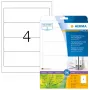 Selbstklebende Druckeretiketten HERMA 10746 Weiß 19,2x6,1 cm 80 Etiketten