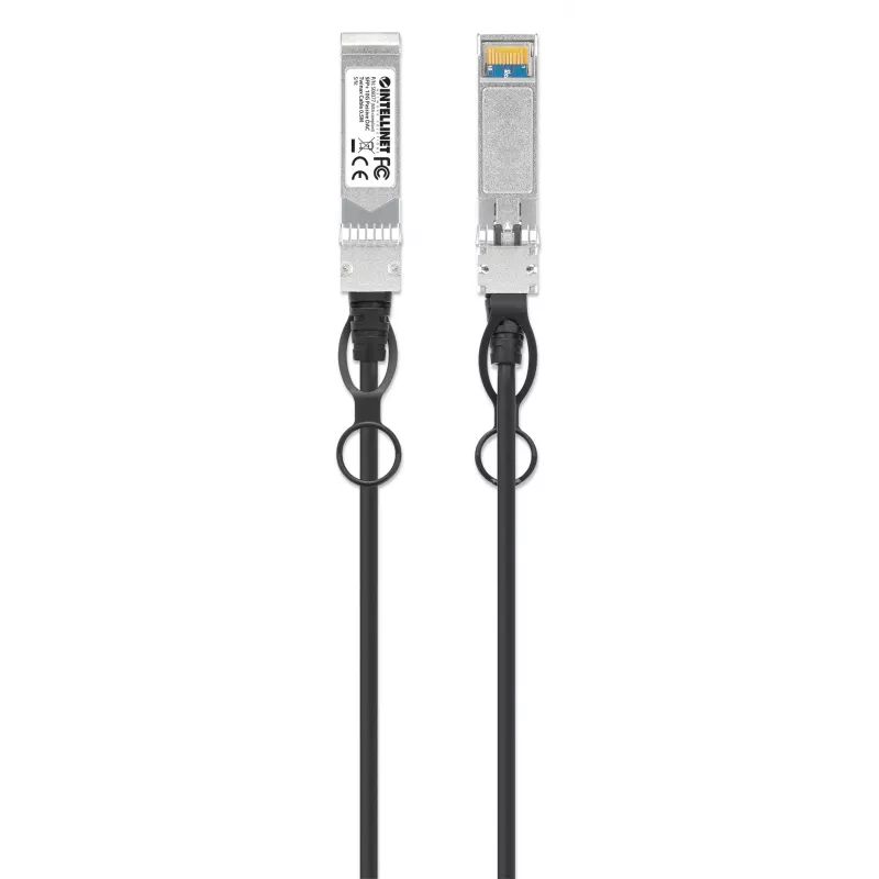 Intellinet 0,5 m 10G SFP+ passives Direct-Attach-Kupfer-Twinax-Kabel 30AWG MSA SFP-H10GB-CU50CM kompatibel
