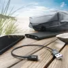 Hama Ladekabel, USB-A - Lightning, 0,2 m, Nylon, schwarz