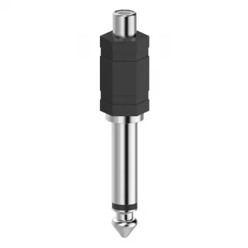 Hama 00205188 Kabel-Adapter RCA 6.3 Schwarz, Silber