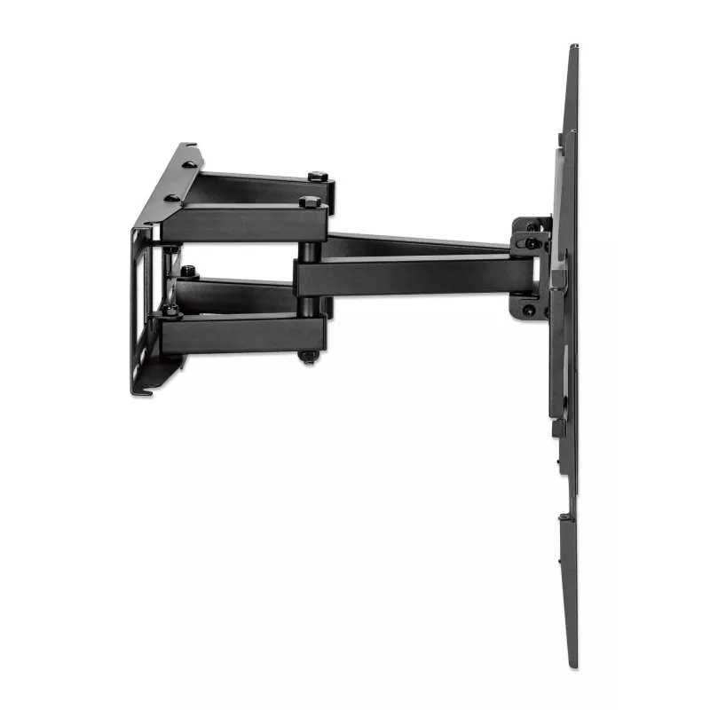 Manhattan Wandhalterung für TV & Monitore (Full Motion), Für Bildschirme 32 Zoll bis 55 Zoll, VESA-Kompatibilität: alle zwischen 100x100mm bis 400x400mm - überprüfen Sie die Abmessungen der vier Befestigungslöcher auf der Rückseite des Bildschirms, um sicherzustellen, dass sie passt, Max. 40 kg, Schwarz, Halterung, Lebenslange Garantie