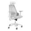 PC-Gaming-Stuhl Asus ROG Destrier Ergo Core White — Mesh-Sitzfläche, maximale Belastung 136 kg, Breite 720 mm, Tiefe 840 mm, Höhe 129–137,5 cm