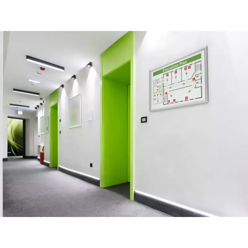Wandrahmen Durable 500823 450x625mm Rechteckig Silber Aluminium