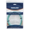 Intellinet Glasfaser-Patchkabel, OM3, LC/SC, 2m, Aqua, Duplex, Multimode, 50/125 µm, LSZH, Glasfaser, lebenslange Garantie