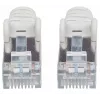 Intellinet Netzwerk-Patchkabel, Cat7-Kabel/Cat6A-Stecker, 20 m, Grau, Kupfer, S/FTP, LSOH/LSZH, PVC, RJ45, vergoldete Kontakte, rastnasenschutz, booted, lebenslange Garantie