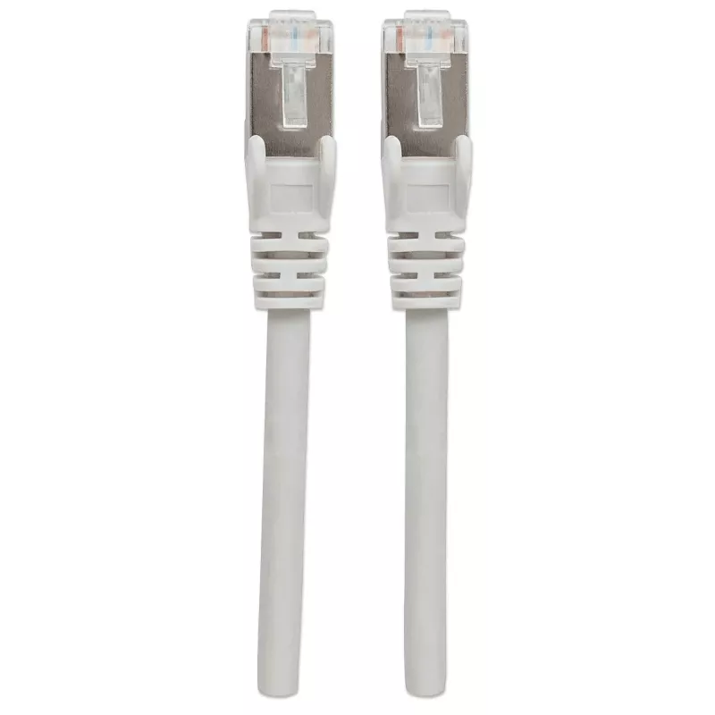Intellinet Netzwerk-Patchkabel, Cat7-Kabel/Cat6A-Stecker, 20 m, Grau, Kupfer, S/FTP, LSOH/LSZH, PVC, RJ45, vergoldete Kontakte, rastnasenschutz, booted, lebenslange Garantie