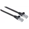 Intellinet Netzwerk-Patchkabel, Cat6, 20 m, Schwarz, Kupfer, S/FTP, LSOH / LSZH, PVC, RJ45, vergoldete Kontakte, rastnasengeschützt, Tülle, lebenslange Garantie
