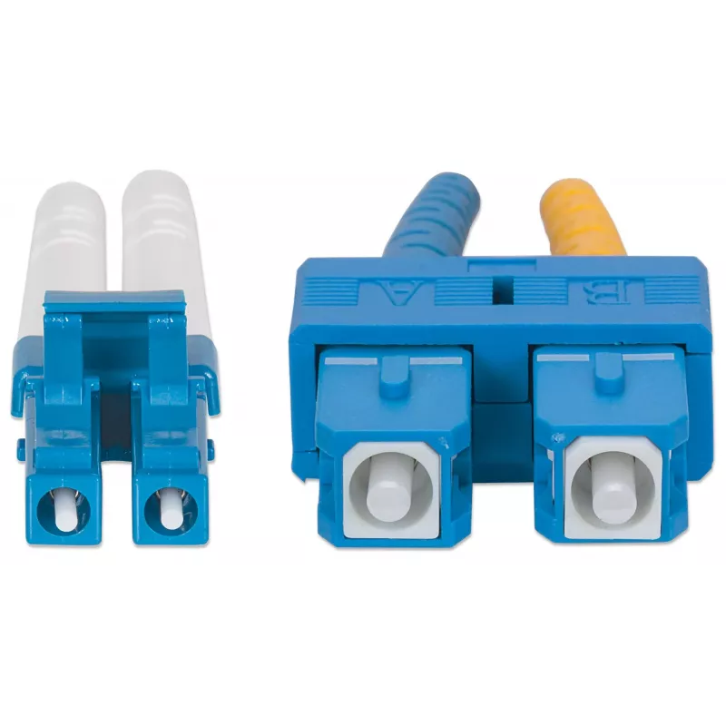 Intellinet Glasfaser-Patchkabel, OS2, LC/SC, 3 m, gelb, Duplex, Singlemode, 9/125 µm, LSZH, Glasfaser, lebenslange Garantie