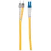 Intellinet Glasfaser-Patchkabel, OS2, LC/ST, 2 m, Gelb, Duplex, Singlemode, 9/125 µm, LSZH, Faser, lebenslange Garantie