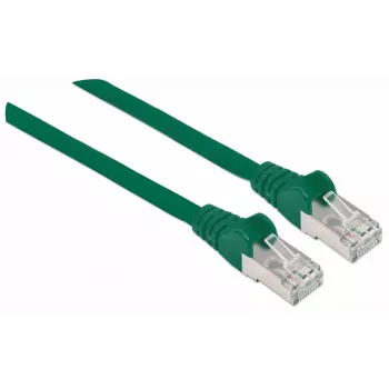 Intellinet Netzwerk-Patchkabel, Cat7-Kabel/Cat6A-Stecker, 0,5 m, Grün, Kupfer, S/FTP, LSOH/LSZH, PVC, RJ45, vergoldete Kontakte, rastnasenlos, mit Knickschutz, lebenslange Garantie