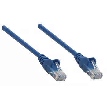 Intellinet Netzwerk-Patchkabel, Cat6, 1,5 m, Blau, Kupfer, S/FTP, LSOH / LSZH, PVC, RJ45, vergoldete Kontakte, rastnasenschutz, Knickschutztülle, lebenslange Garantie