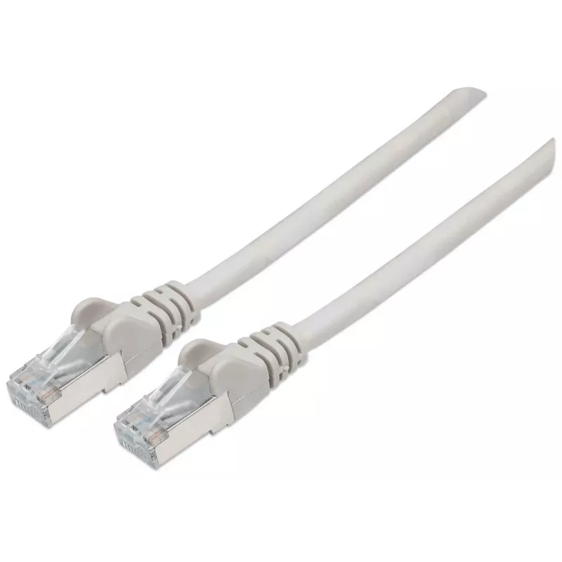 Intellinet Netzwerk-Patchkabel, Cat7-Kabel/Cat6A-Stecker, 30 m, Grau, Kupfer, S/FTP, LSOH/LSZH, PVC, RJ45, vergoldete Kontakte, rastnasenfrei, mit Knickschutztülle, lebenslange Garantie