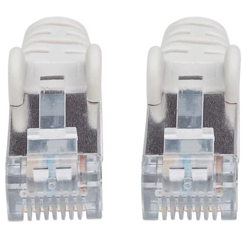 Intellinet Netzwerk-Patchkabel, Cat7-Kabel/Cat6A-Stecker, 30 m, Grau, Kupfer, S/FTP, LSOH/LSZH, PVC, RJ45, vergoldete Kontakte, rastnasenfrei, mit Knickschutztülle, lebenslange Garantie