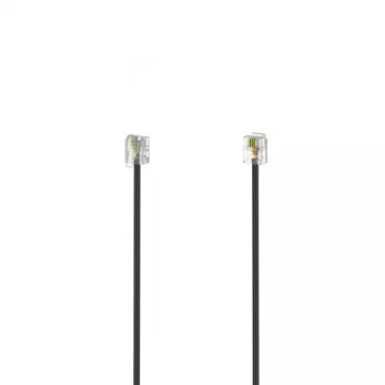 Hama 00201137 Telefonkabel 3 m Schwarz
