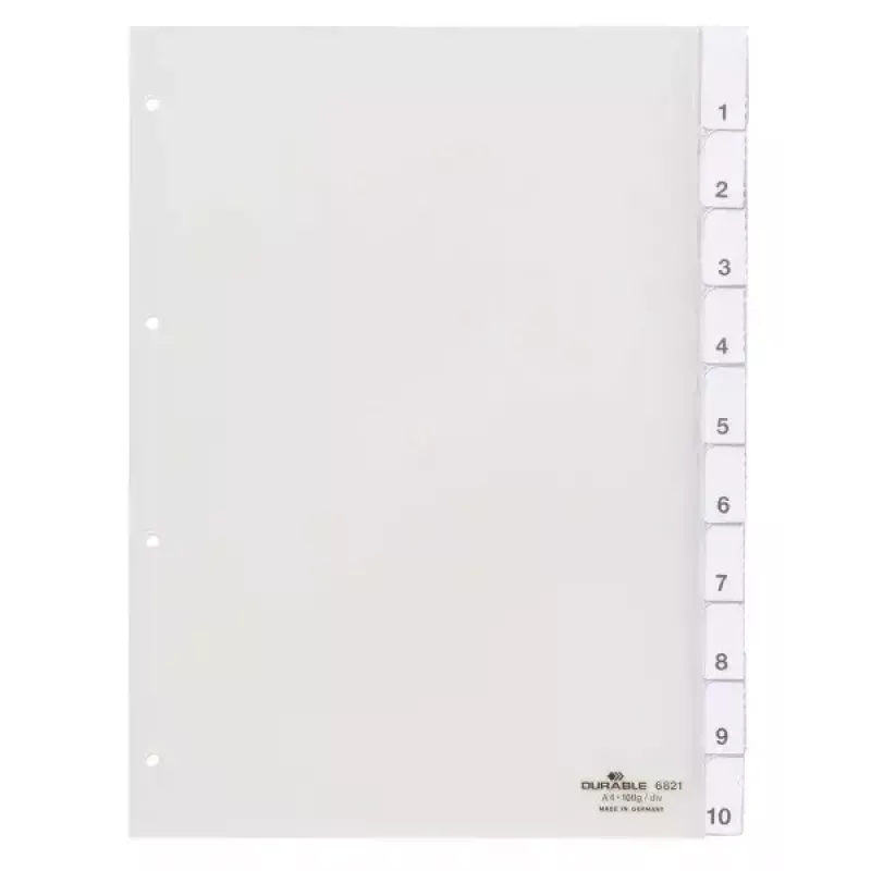 Numerisches Tab-Register Durable 6821-19