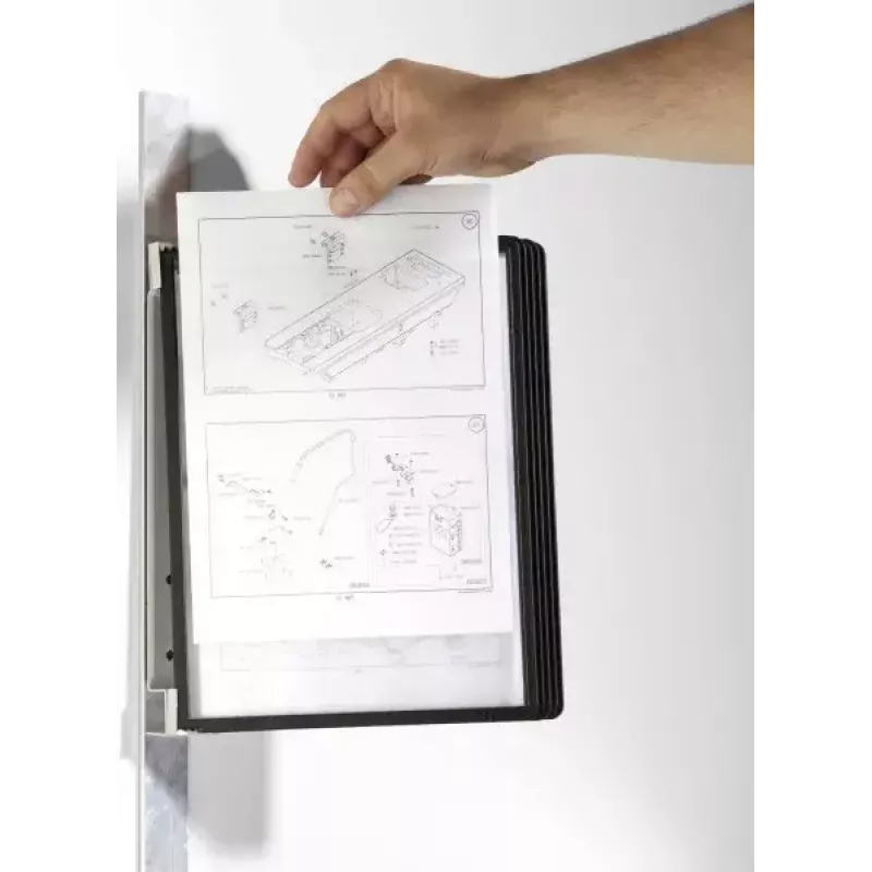 Dokumenten-Display-Karussell Hochformat A4 Durable Vario magnet wall 5