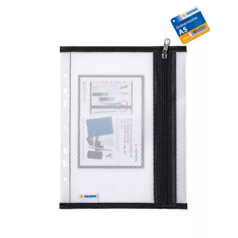 Folder Bag HERMA A5 schwarz EVA-Material 200 mm Breite 260 mm Höhe