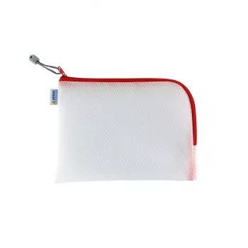 Hard pencil case HERMA 20008 Red Transparent