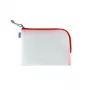 Hard pencil case HERMA 20008 Red Transparent