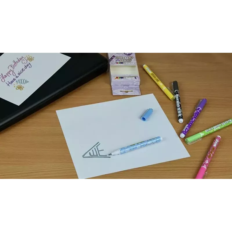 Marker WEDO 252 700699 6 Stück Schwarz Blau Grün Magenta Lila Gelb