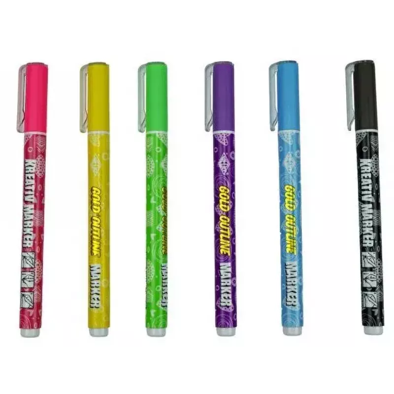 Marker WEDO 252 700699 6 Stück Schwarz Blau Grün Magenta Lila Gelb