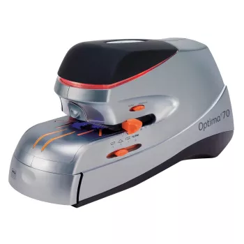 Rexel Optima 70 Elektrohefter EU, 70 Blatt, Schwarz, Silber, 2,37 kg, 215 mm, 400 mm, 172 mm