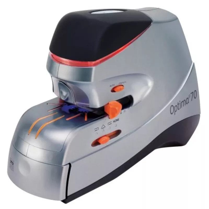 Rexel Optima 70 Elektrohefter EU, 70 Blatt, Schwarz, Silber, 2,37 kg, 215 mm, 400 mm, 172 mm