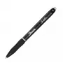 Nachfüllbarer Gelschreiber Sharpie S-Gel Schwarz – weißer Schaft, 0,7 mm mittlere Spitze, Clip, beidhändig