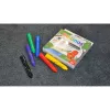 Crayon Malinos 301036 6 Stück Mehrfarbig Schwarz Blau Grün Rot Violett Gelb