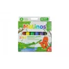 Crayon Malinos 301036 6 Stück Mehrfarbig Schwarz Blau Grün Rot Violett Gelb