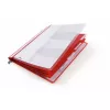 Konventioneller Aktenordner Durable 255503 Kunststoff Rot Transparent 5 Stück