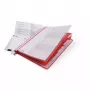 Konventioneller Aktenordner Durable 255503 Kunststoff Rot Transparent 5 Stück