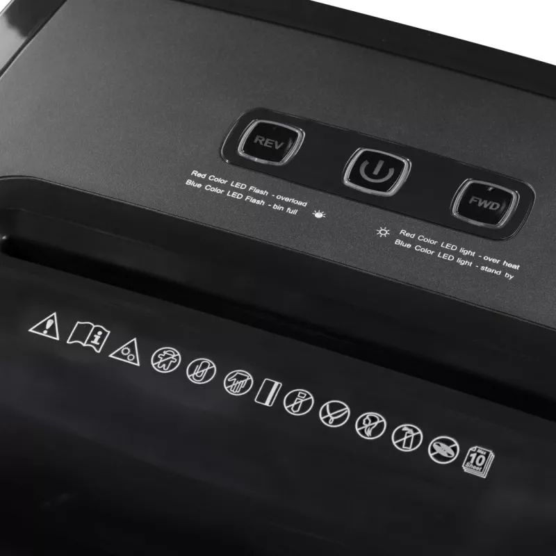 Hama Premium M10 Aktenvernichter Micro-Cut-Schreddern 62 dB 22 cm Schwarz