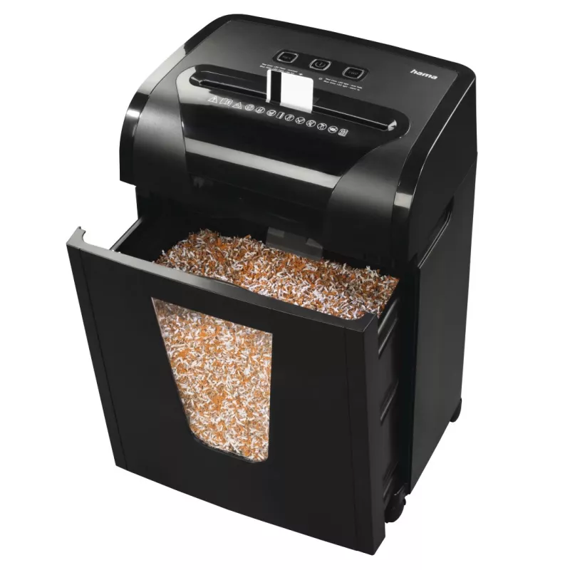 Hama Premium M10 Aktenvernichter Micro-Cut-Schreddern 62 dB 22 cm Schwarz
