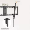 TV-Wandhalterung EQUIP 43 Zoll–95 Zoll Tilt schlank für 75 kg Fernseher, VESA 200x200–800x400, Neigung 0–8°, 4,2 cm Wandabstand, schwarz
