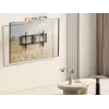 TV-Wandhalterung EQUIP 43 Zoll–95 Zoll Tilt schlank für 75 kg Fernseher, VESA 200x200–800x400, Neigung 0–8°, 4,2 cm Wandabstand, schwarz