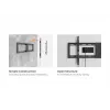 TV-Wandhalterung EQUIP 43 Zoll–95 Zoll Tilt schlank für 75 kg Fernseher, VESA 200x200–800x400, Neigung 0–8°, 4,2 cm Wandabstand, schwarz