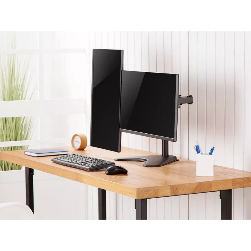 Equip 17 Zoll-32 Zoll Economy Dual-Monitor Tischfuß