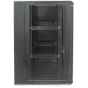 Intellinet 19-Zoll-Netzwerkschrank – Wandmontage (zweiteiliger aufklappbarer Ausschwenkrahmen), 15HE, 550 mm tief, Schwarz, montiert, max. 30 kg, schwenkt für Zugang zur Rückseite bei Wandmontage aus, 19 Zoll, nutzbare Tiefe 425 mm, Teile für Wandmontage nicht im Lieferumfang