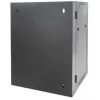 Intellinet 19-Zoll-Netzwerkschrank – Wandmontage (zweiteiliger aufklappbarer Ausschwenkrahmen), 15HE, 550 mm tief, Schwarz, montiert, max. 30 kg, schwenkt für Zugang zur Rückseite bei Wandmontage aus, 19 Zoll, nutzbare Tiefe 425 mm, Teile für Wandmontage nicht im Lieferumfang
