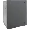 Intellinet 19-Zoll-Netzwerkschrank – Wandmontage (zweiteiliger aufklappbarer Ausschwenkrahmen), 15HE, 550 mm tief, Schwarz, montiert, max. 30 kg, schwenkt für Zugang zur Rückseite bei Wandmontage aus, 19 Zoll, nutzbare Tiefe 425 mm, Teile für Wandmontage nicht im Lieferumfang