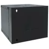 Intellinet 19-Zoll-Netzwerkschrank – Wandmontage (zweiteiliger, aufklappbarer Ausschwenkrahmen), 12HE, 600 mm tief, Schwarz, zerlegt, max. 30 kg, schwenkt für Zugang zur Rückseite des Schranks bei Wandmontage aus, Rack, nutzbare Tiefe 385 mm, Teile für Wandmontage nicht enthalten