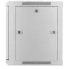 Intellinet 19-Zoll-Netzwerkschrank – Wandmontage (Standard), 9U, 600 mm tief, grau, montiert, max. 60 kg, auch für Tisch- oder Bodenaufstellung geeignet, nutzbare Tiefe 500 mm, Metall- & Glastür, Rückwand, abnehmbare Seitenwände, Teile für Wandmontage (z. B. Schrauben/Dübel) nicht enthalten