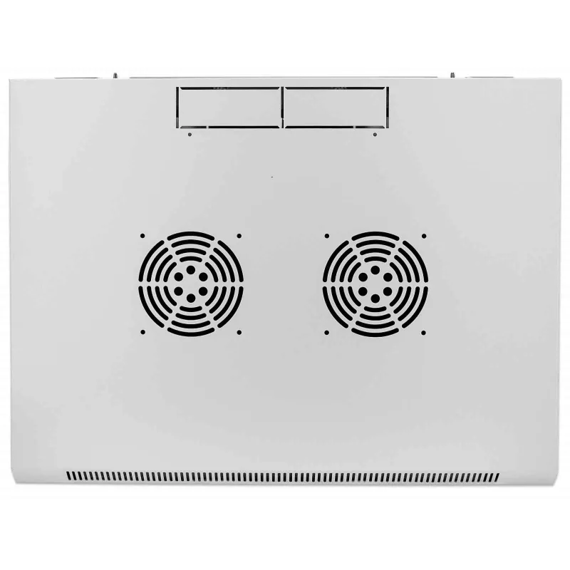 Intellinet 19-Zoll-Netzwerkschrank – Wandmontage (Standard), 9U, 600 mm tief, grau, montiert, max. 60 kg, auch für Tisch- oder Bodenaufstellung geeignet, nutzbare Tiefe 500 mm, Metall- & Glastür, Rückwand, abnehmbare Seitenwände, Teile für Wandmontage (z. B. Schrauben/Dübel) nicht enthalten