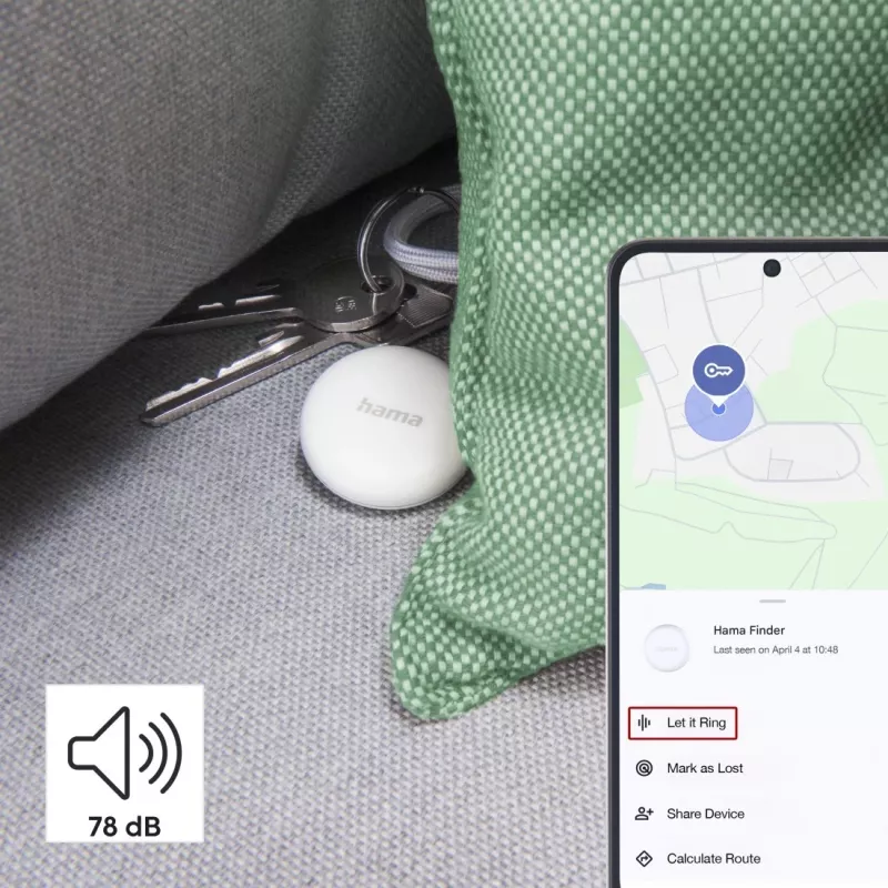 Hama 00185825 GPS-Tracker/Finder Artikel Weiß