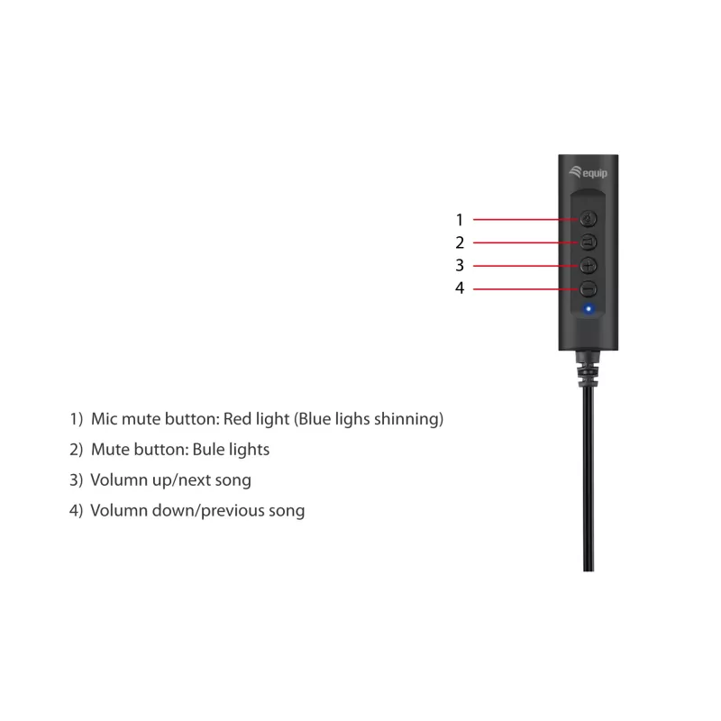 Steueradapter Equip USB-Audiokabel-Adapter 245321