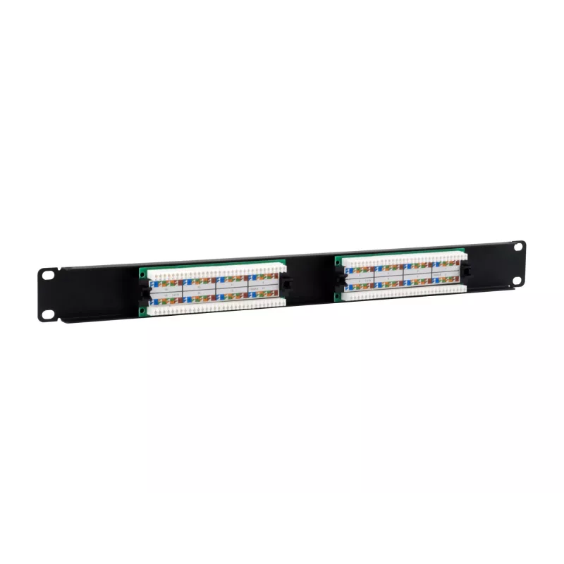 Equip 16-Port Cat.5e Ungeschirmtes Patchpanel, Schwarz
