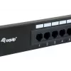 Equip 16-Port Cat.5e Ungeschirmtes Patchpanel, Schwarz