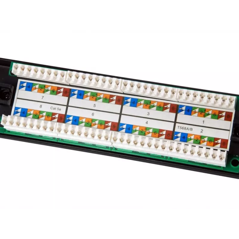 Equip 16-Port Cat.5e Ungeschirmtes Patchpanel, Schwarz