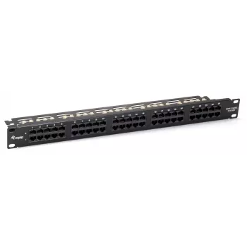 Equip 50-Port Cat.3 RJ45 ISDN Patch Panel, Schwarz